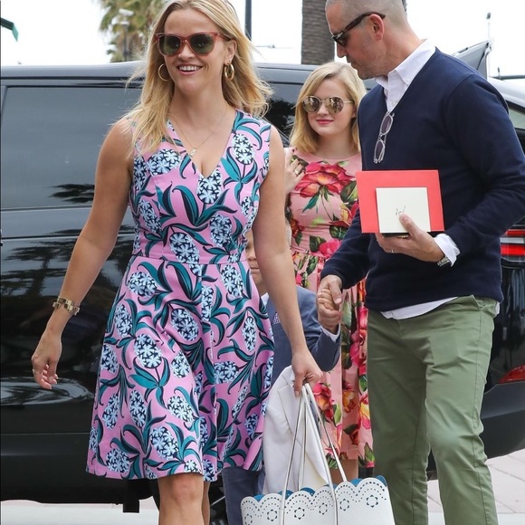 Draper James Pink and Blue Floral Dress - Picture 2 of 8